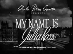 My Name Is Julia Ross - 1945