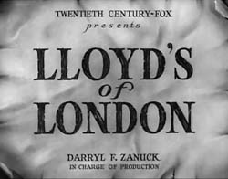 Lloyd's Of London - 1936