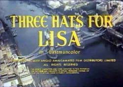 Three Hats For Lisa - 1965
