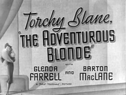 The Adventurous Blonde (1937)