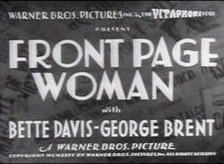 Front Page Woman - 1935