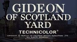 Gideon Of Scotland Yard - 1958