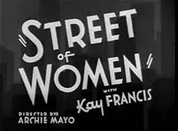 Street Of Women (1932) 