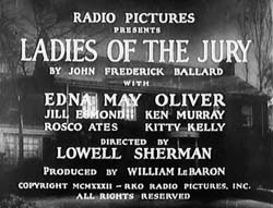 Ladies Of The Jury (1932) 