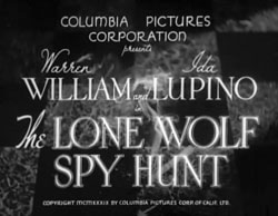 The Lone Wolf Spy Hunt - 1939