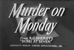 Murder On Monday (1952)