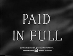 Paid In Full - 1950