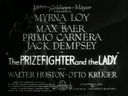 The Prizefighter And The Lady (1933) 