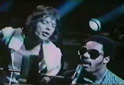 Mick Jagger & Stevie Wonder in Cocksucker Blues