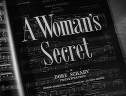 A Woman's Secret - 1949